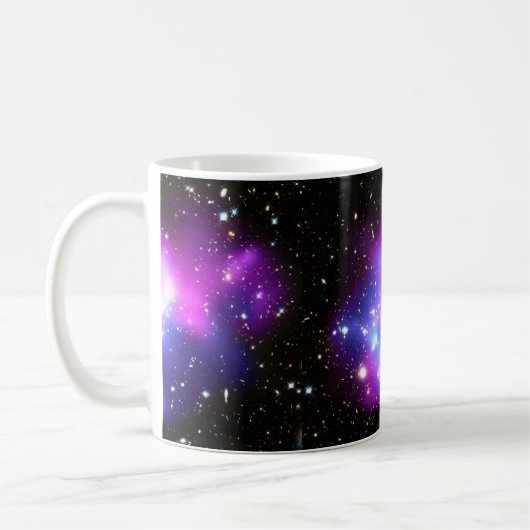銀河系のプリントのコーヒー・マグ コーヒーマグカップ (左)