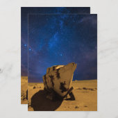 銀河系のボート;  5 x 7表現または挨拶状 シーズンカード (正面/裏面)