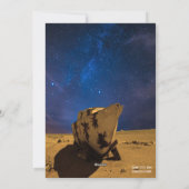 銀河系のボート;  5 x 7表現または挨拶状 シーズンカード (裏面)