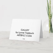 銀河系のメッセージカード カード (裏面)