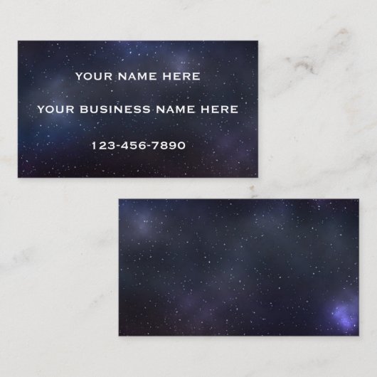 銀河系の名刺 名刺 (正面/裏面)