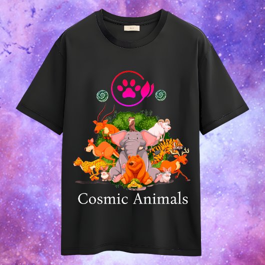 銀河系の向こうに野生化した宇宙動物 Tシャツ
