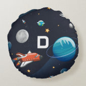 銀河系の外部空間アクティビティ ラウンドクッション (裏面)