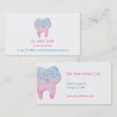 銀河系の多角形の歯の歯科医の名刺 名刺 (正面/裏面)