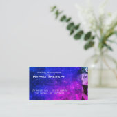 銀河系の夢の催眠療法士ビジネスカード 名刺 (スタンド正面)