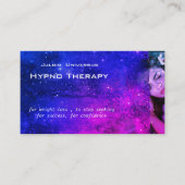 銀河系の夢の催眠療法士ビジネスカード 名刺 (正面)