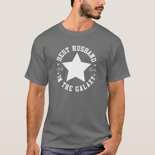 銀河系の最も最高のな夫 Tシャツ (正面)