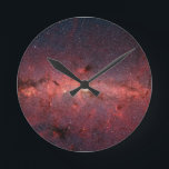 銀河系の柱時計 ラウンド壁時計<br><div class="desc">銀河の銀河系のイメージの柱時計</div>
