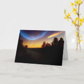 銀河系の眺め カード (黄色い花)