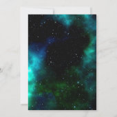 銀河系の結婚式招待状 招待状 (裏面)