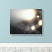 銀河系の衝突 キャンバスプリント (インサイチュ (ウッドフロア))