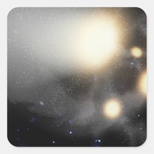 銀河系の衝突 スクエアシール (正面)