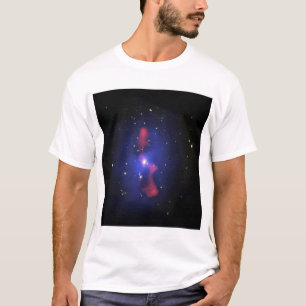 銀河系の集りの合成のイメージ Tシャツ