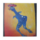 銀河系の鶏 タイル (正面)