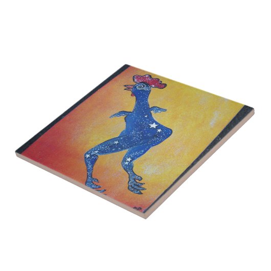 銀河系の鶏 タイル (側面)