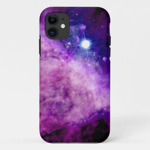 銀河系のiPhone 5/5Sの場合は星雲の紫色のピンクを主演します iPhone 11 ケース