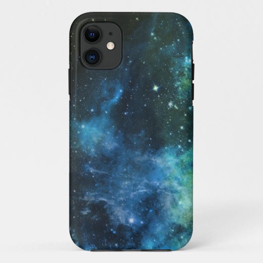 銀河系は星雲のiPhoneの青緑5/5Sの場合を主演します Case-Mate iPhoneケース (裏面)