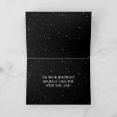 銀河系ひれ座〔占星術の〕十二宮図標識誕生日 カード (内部)