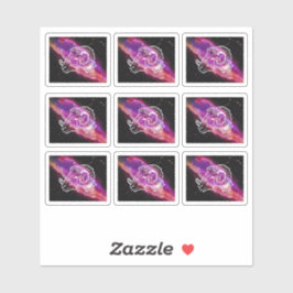 銀河系ひれ座〔占星術の〕十二宮図標識 シール