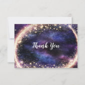 銀河系をテーマにしたサンキューカード サンキューカード (裏面)