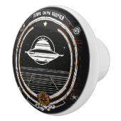 「銀河系をテーマにしたセラミックプルユニーク- UFO&宇宙 セラミックノブ (右)