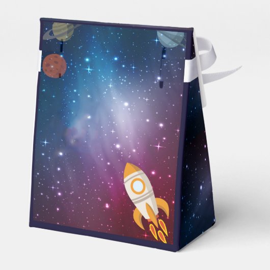 銀河系をテーマ |誕生日パーティー |お気に入りボックス フェイバーボックス (裏面サイド)