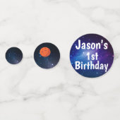 銀河系をテーマ | 誕生日パーティー | テーブルコンフェッティ (正面)