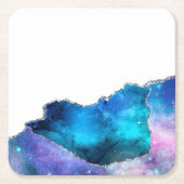 銀河系アガテシリーズデザイン4 スクエアペーパーコースター (正面)