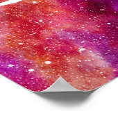 銀河系アクアリウスパーソナライズされた〔占星術の〕十二宮図サインウォールアート ポスター (角)