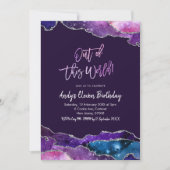 銀河系アゲートアウトオブザワールドイレブン誕生日 招待状 (正面)