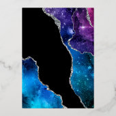 銀河系アゲートバルミツワー 箔招待状 (裏面)