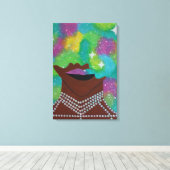 銀河系アフロキャンバス印刷 キャンバスプリント (インサイチュ (ウッドフロア))