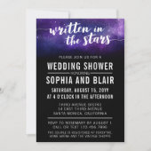 銀河系ウェディングシャワー 書|星の中 招待状 (正面)
