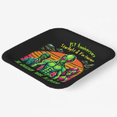 銀河系エイリアンカップル ペーパープレート (傾斜あり)