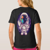 銀河系エクスプローラーキッズシャツおもしろい宇宙アドベンチャー Tシャツ (裏面)