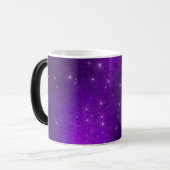 銀河系カスタムパープル魔法マグカップ モーフィングマグカップ (正面左)