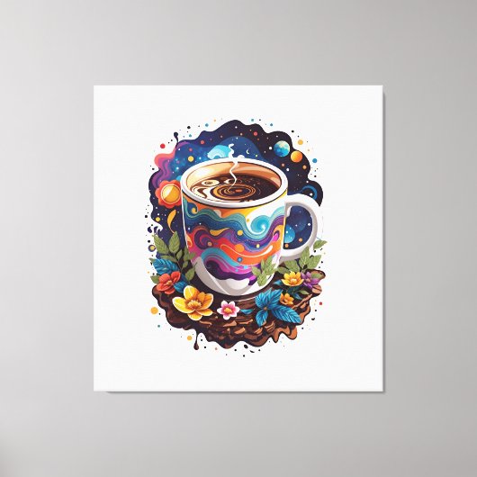 銀河系カップ キャンバスプリント (正面)