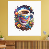 銀河系カップ キャンバスプリント (インサイチュ (リビング))