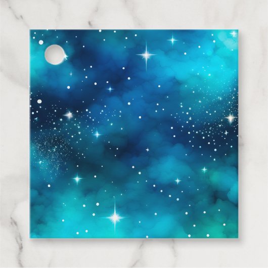 銀河系カラフルアートギフトラベル フェイバータグ (正面)