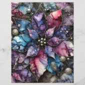 銀河系カラフルインクインクポインセチアのスクラップブック (裏面)