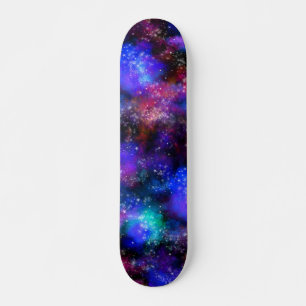 銀河系カラフル宇宙宇宙 スケートボード