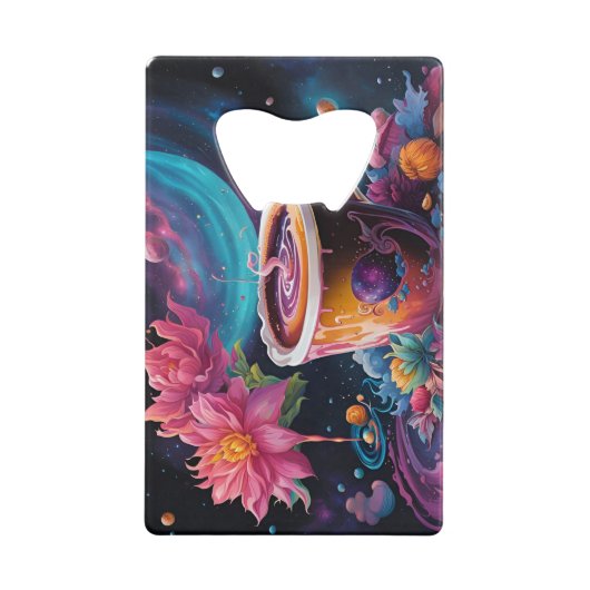 銀河系ガーデンコーヒーアート クレジットカード栓抜き (裏面)