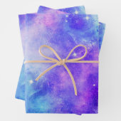 銀河系ギフト、男の子の女の子と子供、宇宙、スター恋人 ラッピングペーパーシート (インサイチュ)