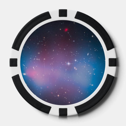 銀河系クラスター「エル・ゴルド」質量地図とX線撮影 ポーカーチップ (正面)
