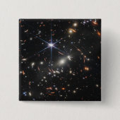 銀河系クラスタSmacs 0723。 缶バッジ (正面)