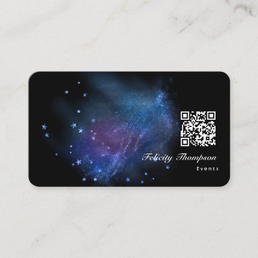 銀河系グリッター名刺 名刺 (正面)