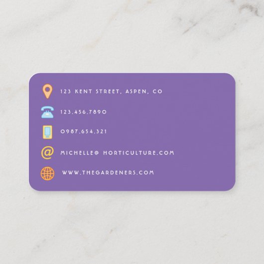 銀河系グリッター名刺 名刺 (裏面)