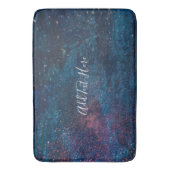 銀河系グリッター絵を描渦 バスマット (正面縦)