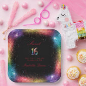 銀河系グロースウィート16紙プレート ペーパープレート (パーティー)