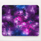 銀河系グロー | Cosmic Blue Purple and Pink Marble マウスパッド (正面)